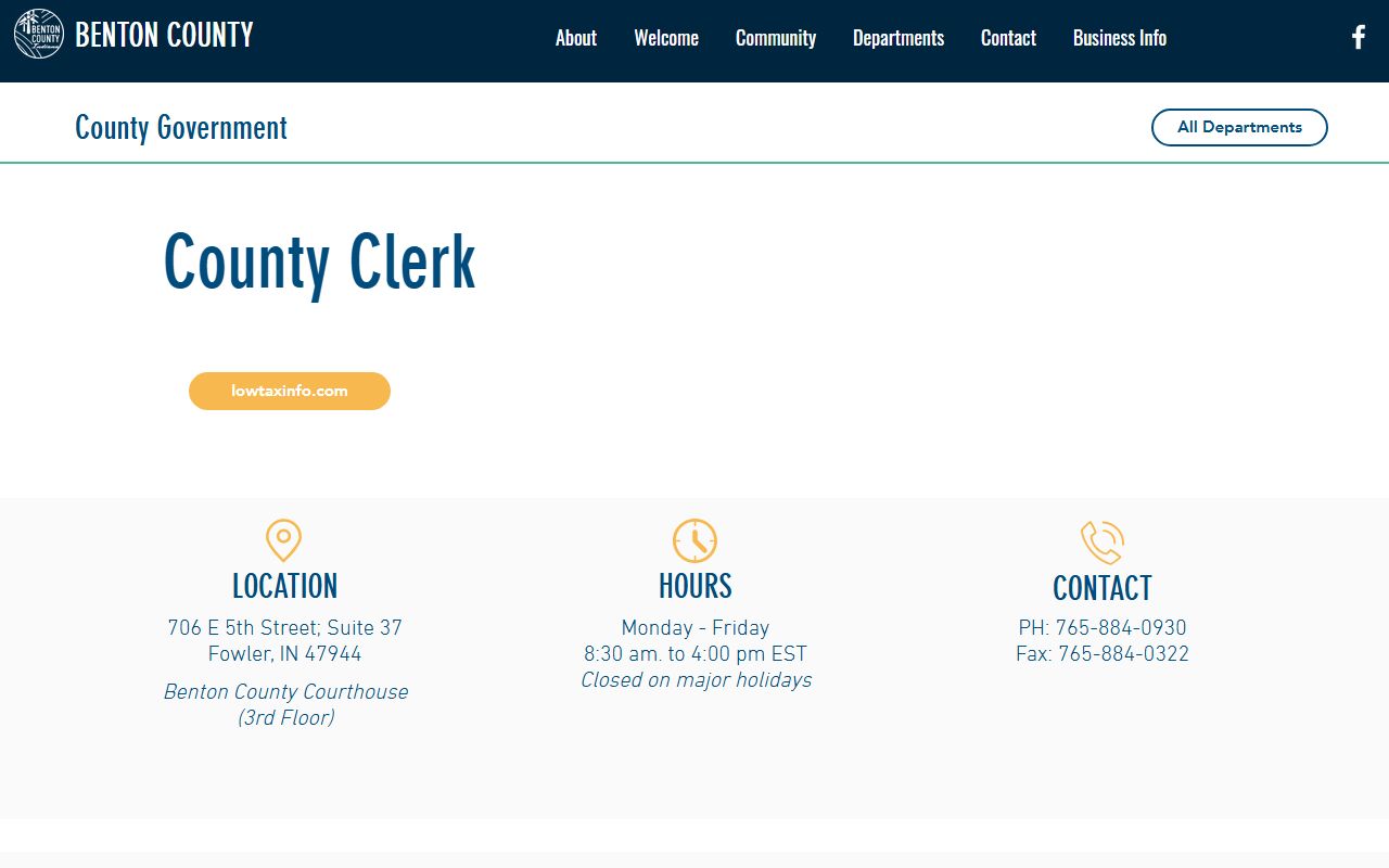Benton County clerk office for Benton County marriage records