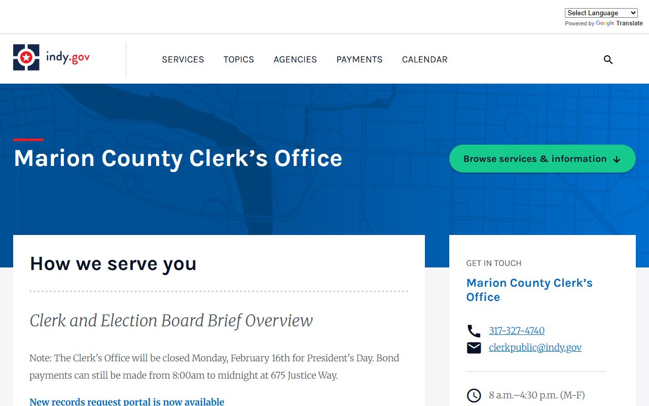 marion county marriage records